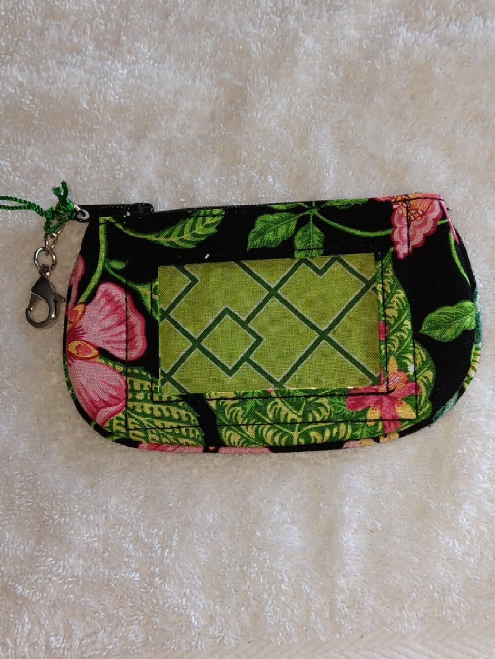Vera Bradley Clip Zip ID Botanica Print NWT